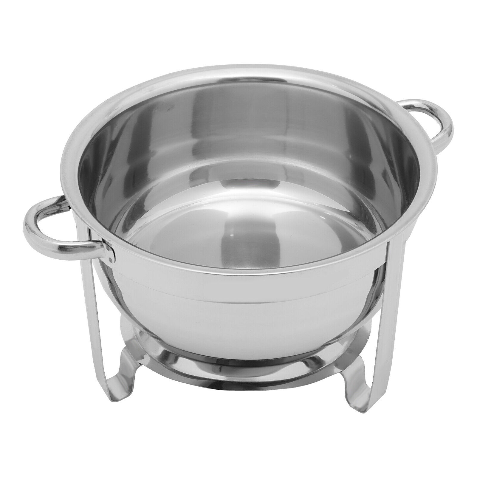 14.2 Qt Full-Size Round Stainless Steel Catering Dish Buffet Food Warmer Hot Pot