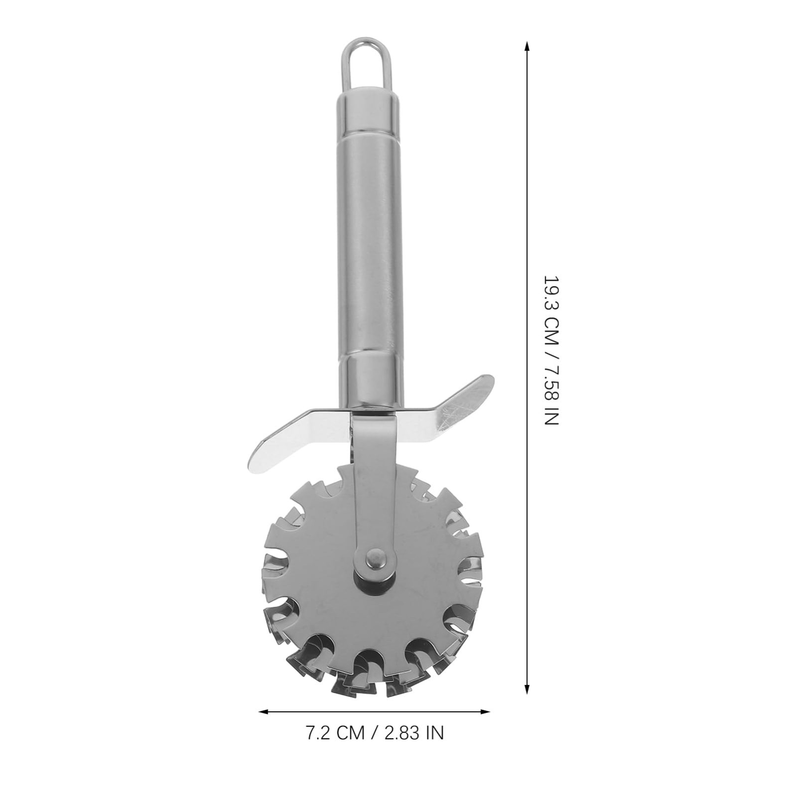 STOBAZA 5 Wheel Meat Tenderizer Roller Stainless 19.30X7.20X4.00CM, Silver