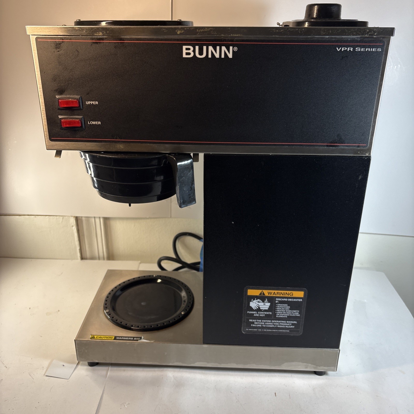 BUNN VPR 33200 Commercial 12-Cup Pourover Coffee Maker Machine Black