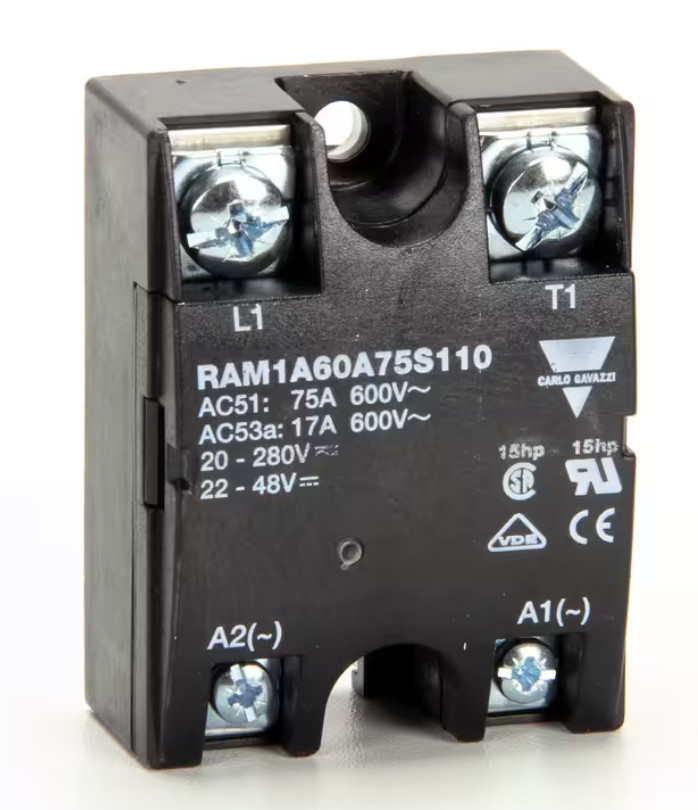 AccuTemp RAM1A60A75S110 DC Solid State Relay, Black, Steamers, Griddles