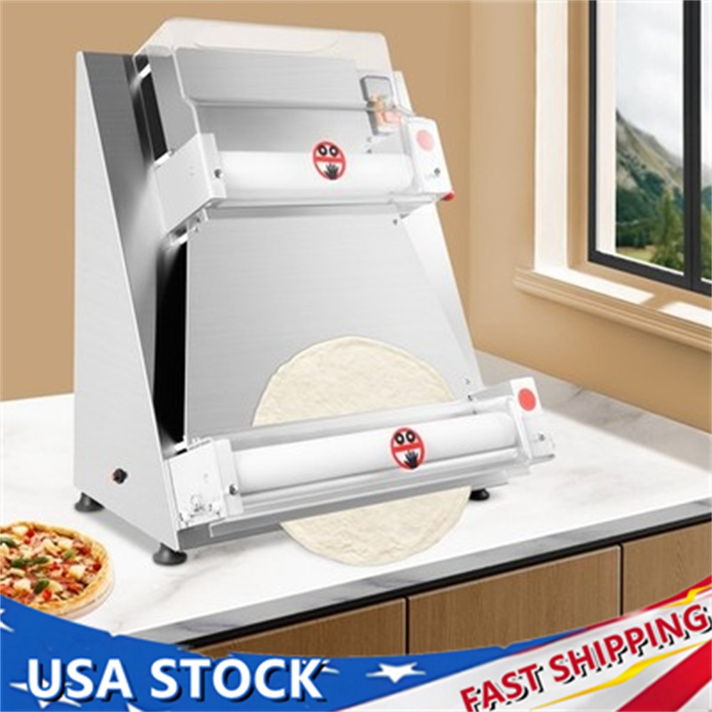 Commercial 4-16″ Electric Pizza Dough Roller Sheeter Pastry Press Making Machine