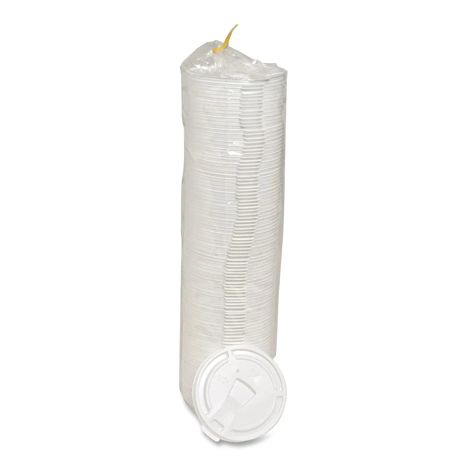 Hot/Cold Foam Cup Lids 12-24oz Tear-Back Straw Slot 1000 Pack