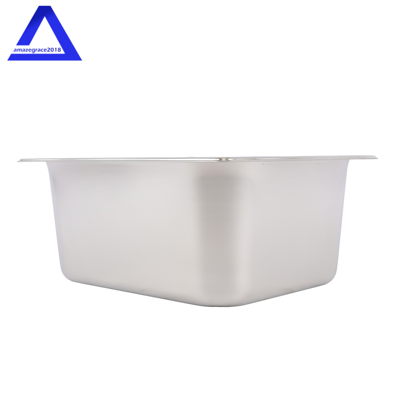 Steam Table Hotel Pans 1/2 Size 6″ Deep 2Pcs Stainless Steel Metal Tray with Lid