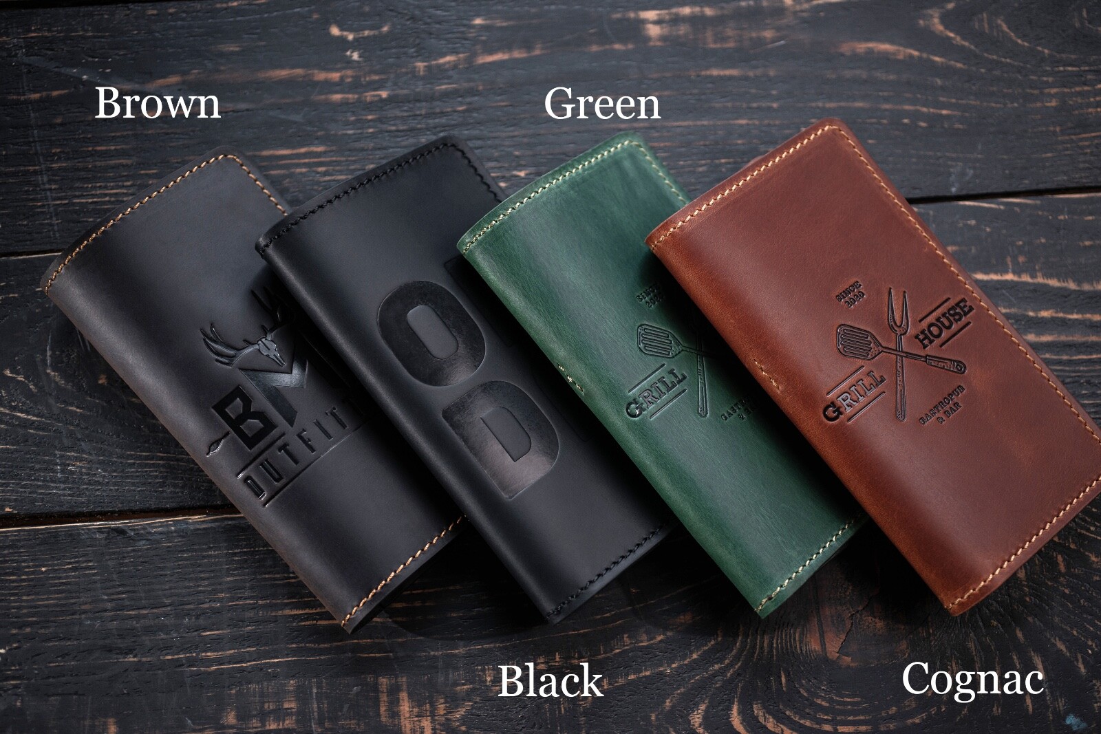 Leather check presenter Restaurant bill holder Guest presenter Check holder