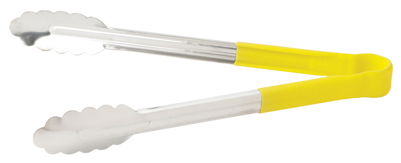 12″ S/S Utility Tong, PP Hdl, Yellow (6 Each)