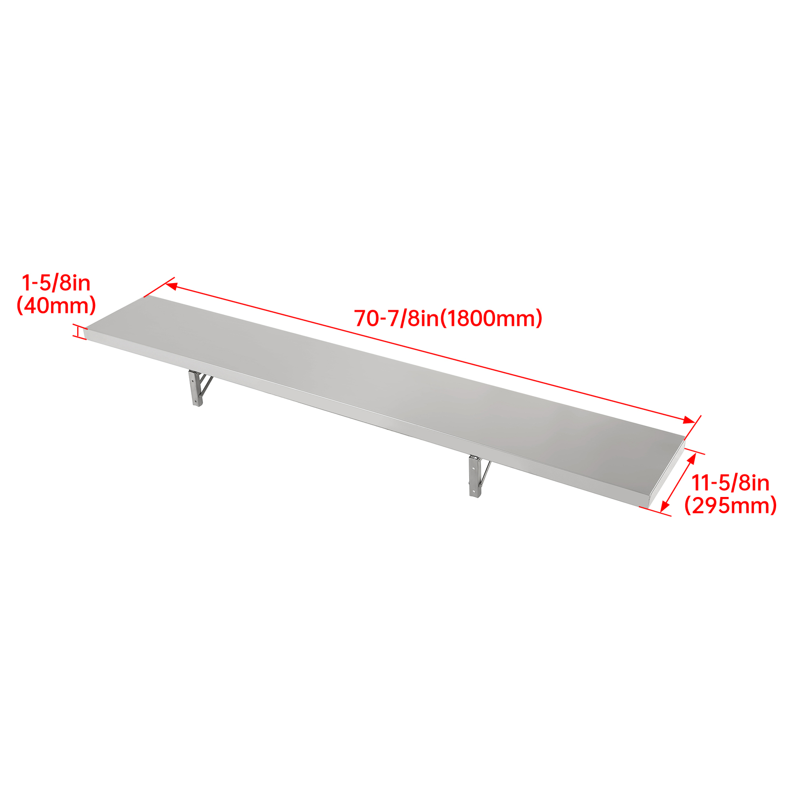 Shelf for Concession Window Food Truck Accessories Business Stainless 6 Foot New