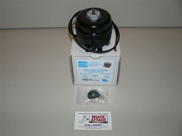 AMS 35 / 39 SNACK SODA VENDING MACHINE 9 WATT CONDENSER or EVAPORATOR FAN MOTOR