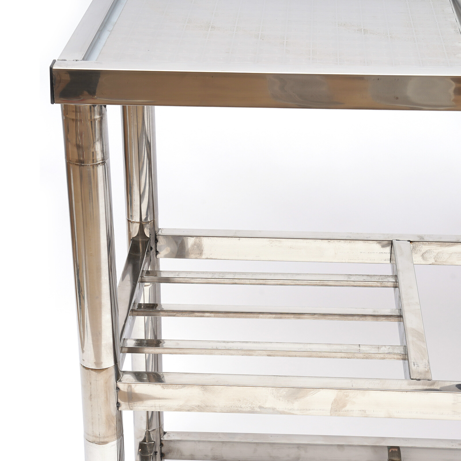 Stainless Steel Commercial Sink Kitchen Utility Sink 2 Compartments + Prep Table