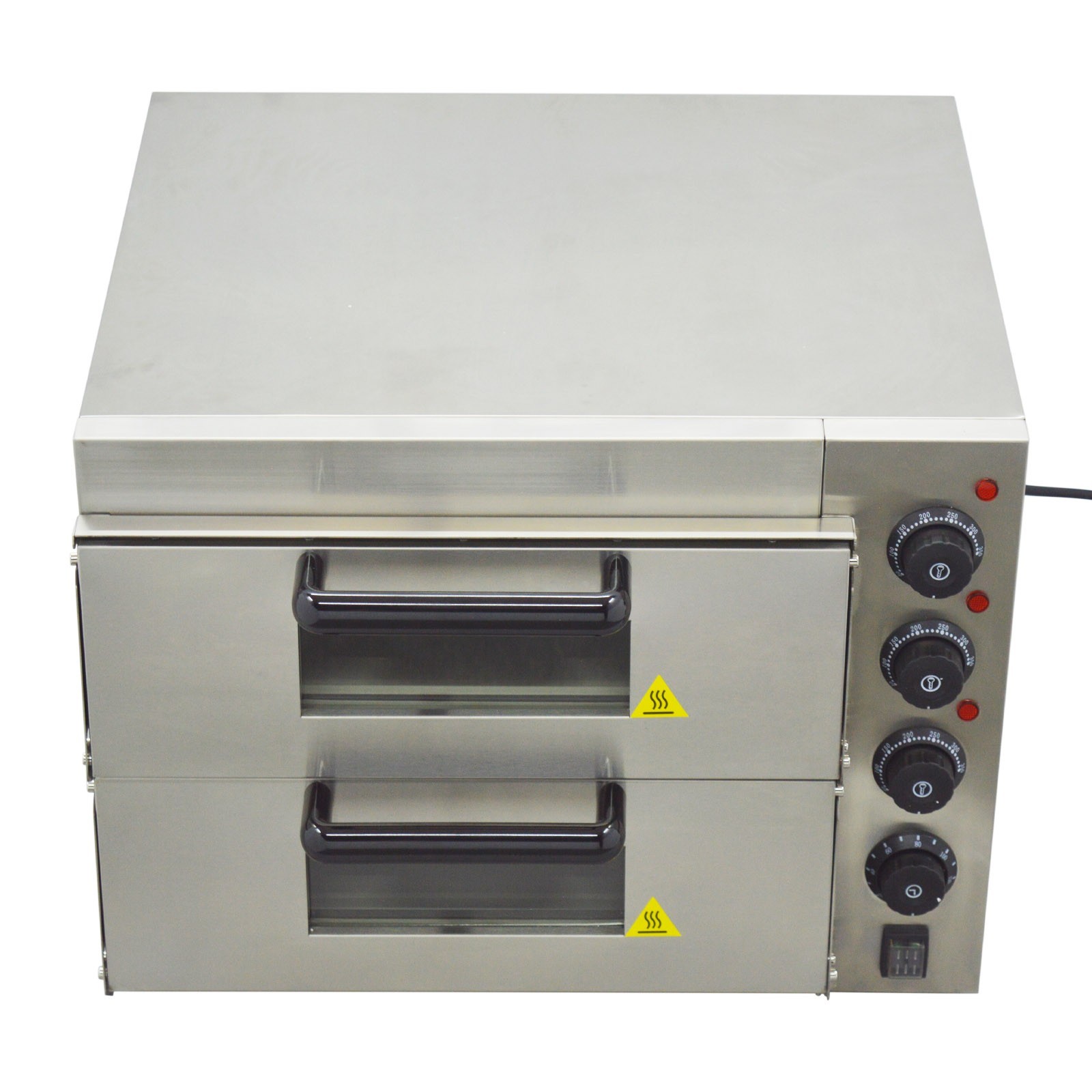 Commercial Electric Pizza Oven Double Deck Pizza Bread Making Machine 110V 3KW
