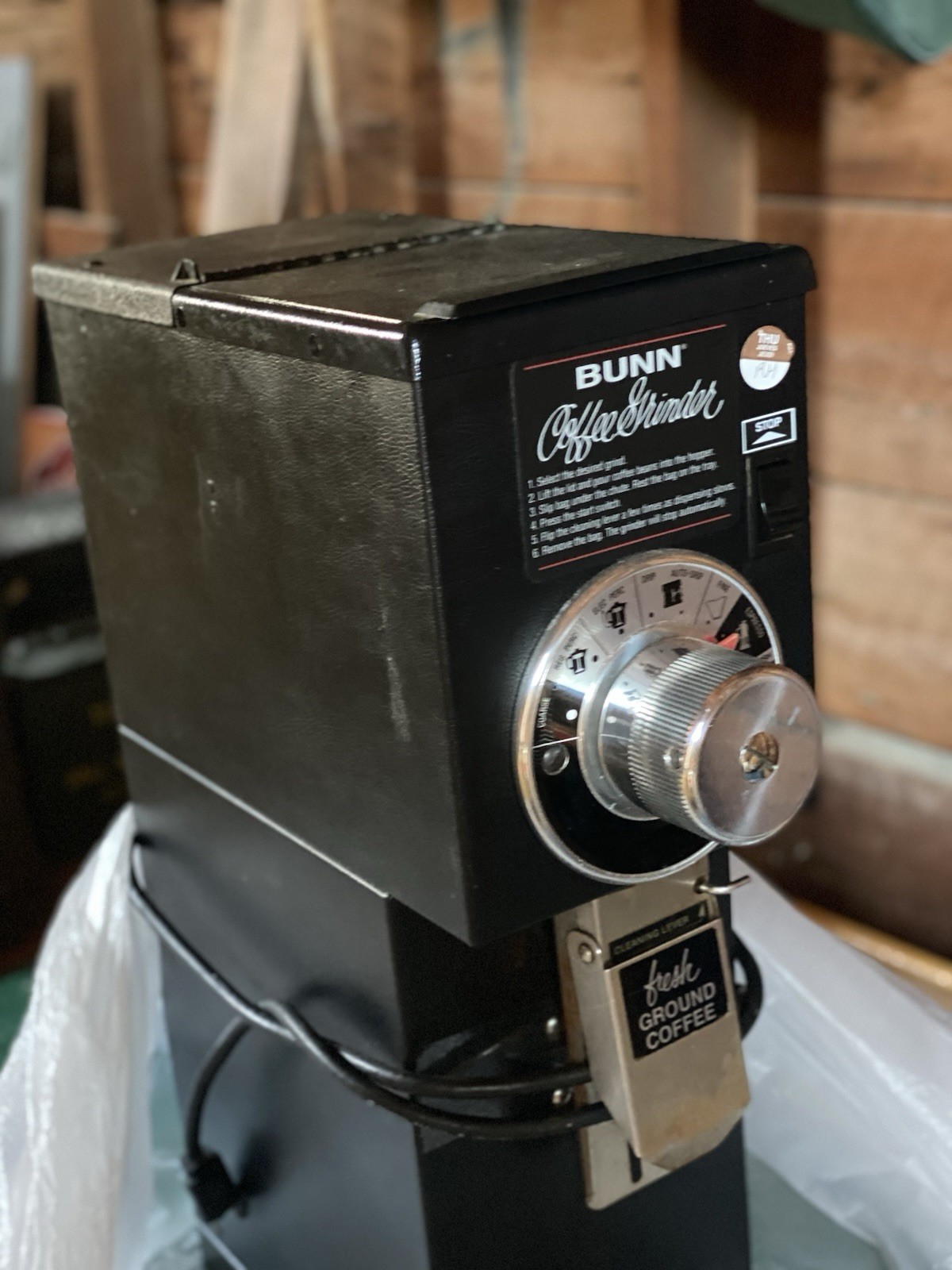 BUNN Commercial Coffee Grinder G1 HD Mill Black Cleaned Refurbished
