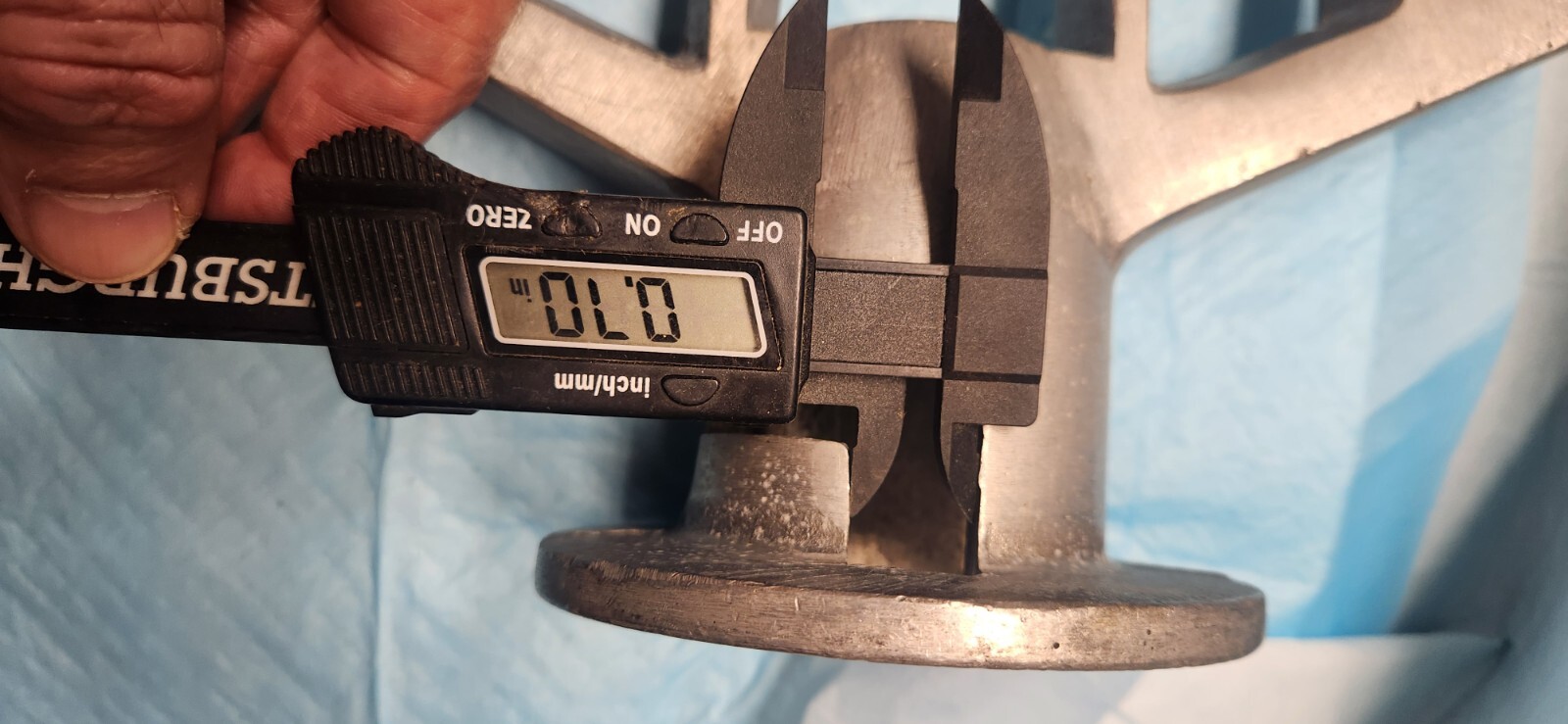 1 Large Hobart Aluminum Unknown Quart Beater Paddle Dough Mixer 1.62 inches I.D.