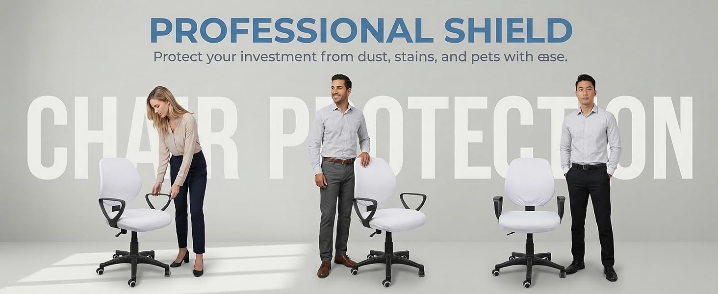 Chair Protector Office Chair Armless Computer Chairs Cover Dining Computer Chair