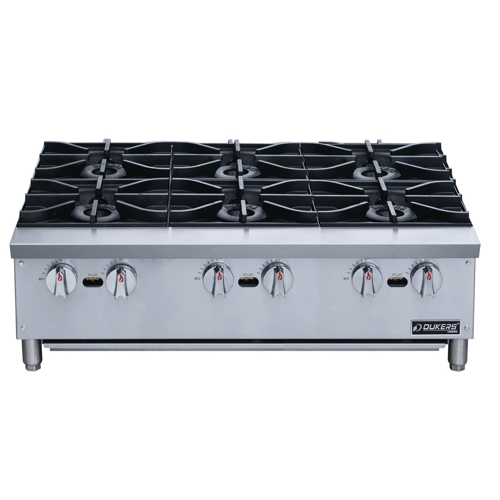 36″ Dukers Hot Plate with 6 Burners