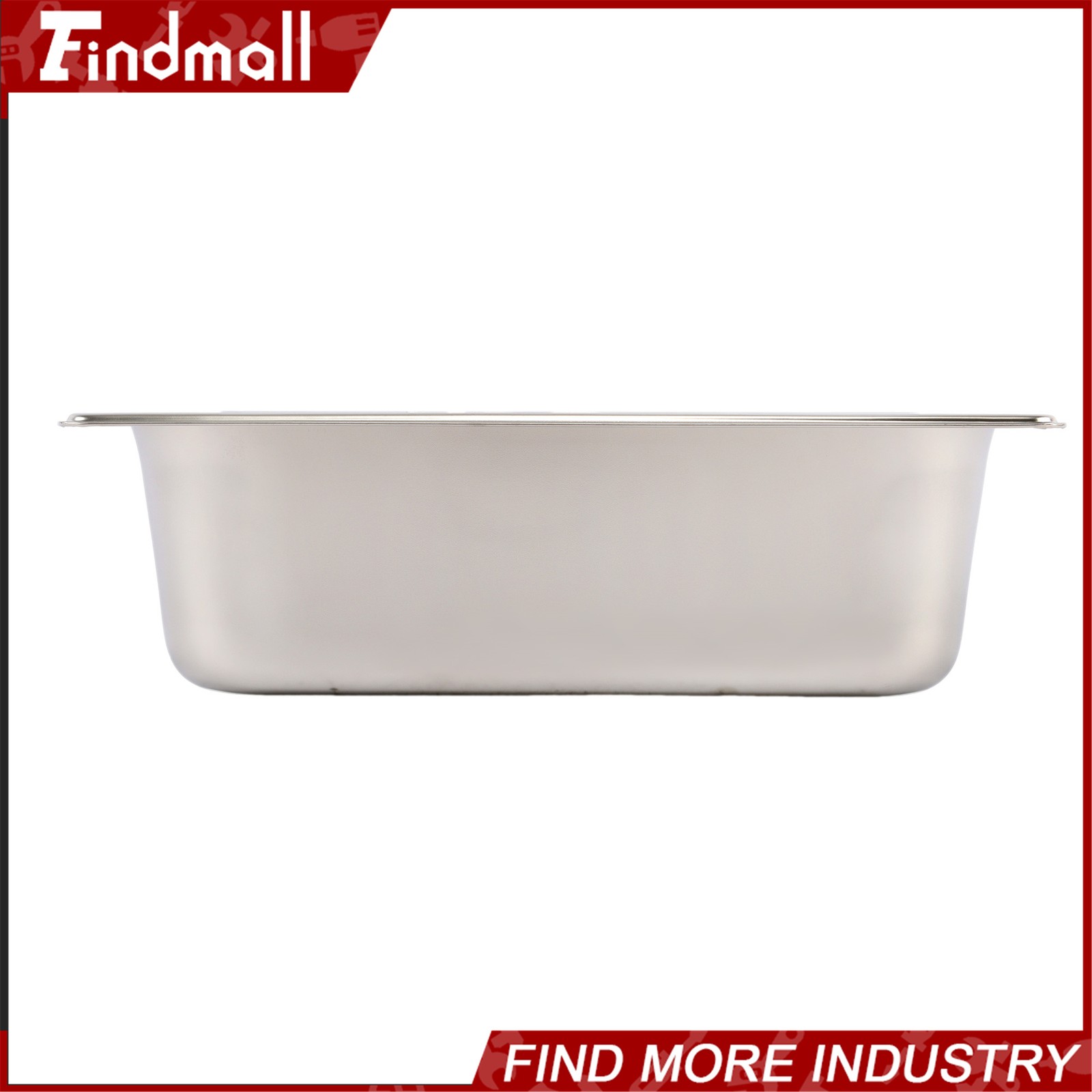 Findmall 4 Pack Hotel Pans 1/2 Size 4″ Deep Stainless Steel Steam Table with Lid