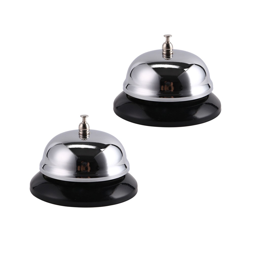 2 Pcs Service Bell Call Kitchen Restaurant for Reception Counter