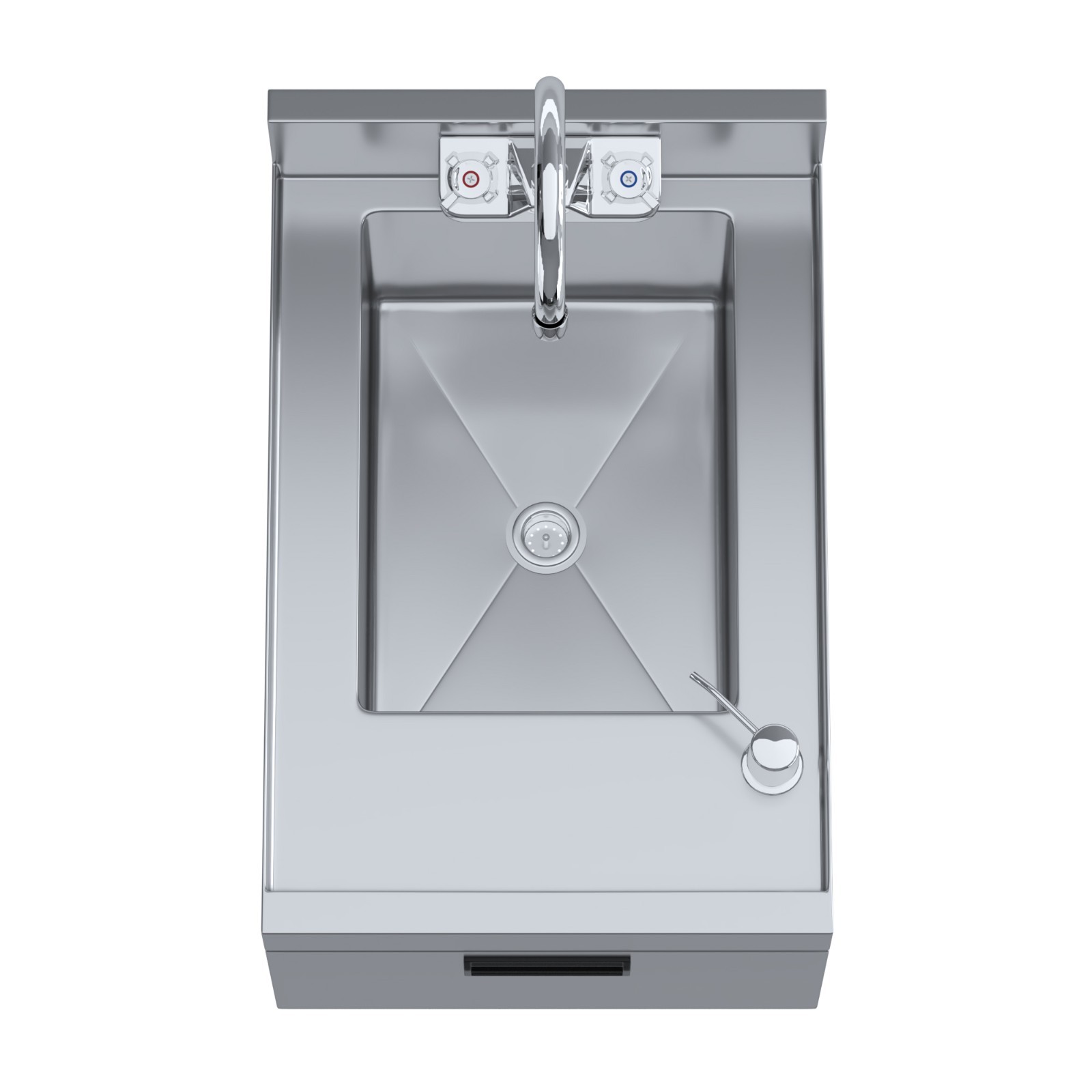 22 in. x 15 in. Underbar Hand Sink with Soap and Towel Dispenser