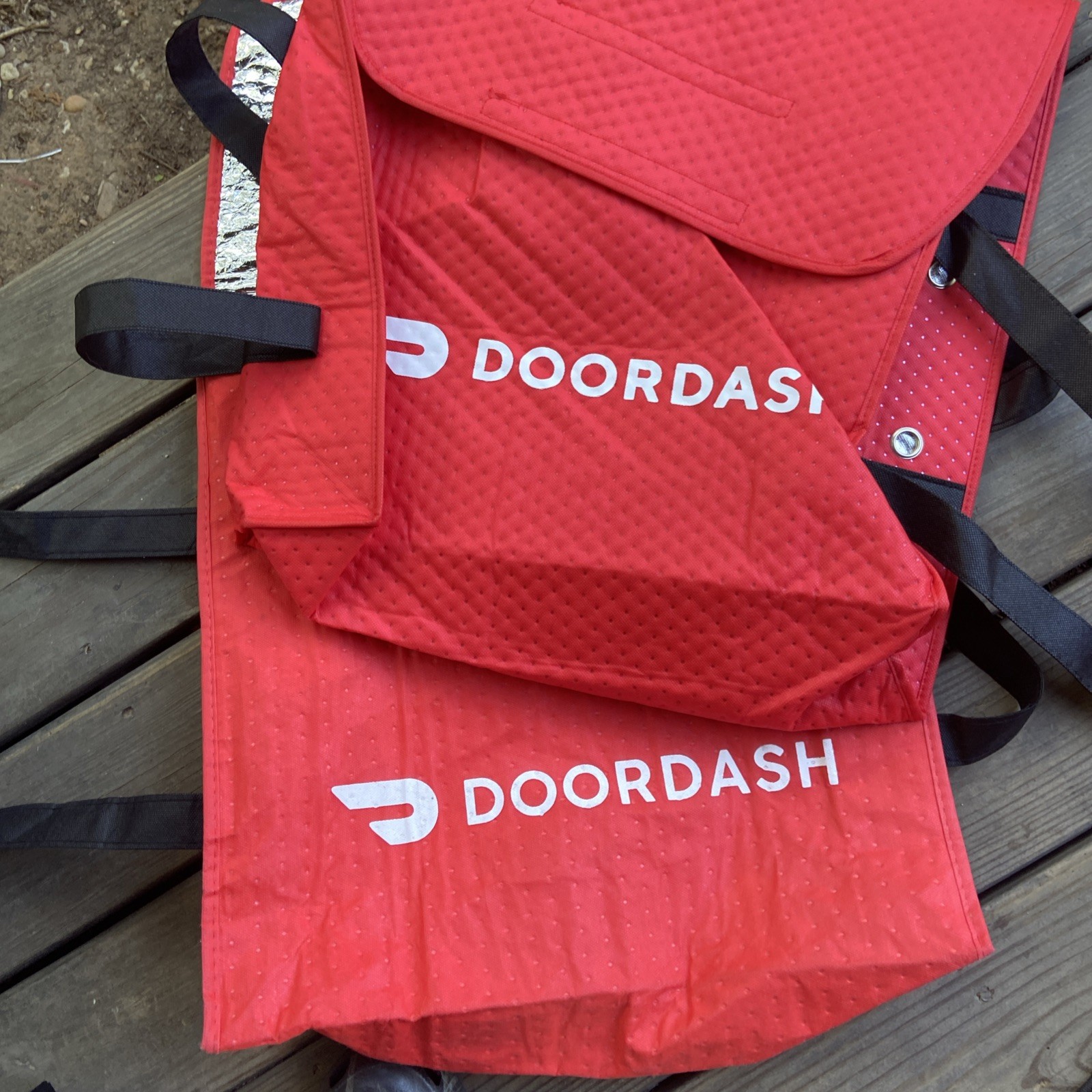 DoorDash Insulated Delivery Bag Set Of 2