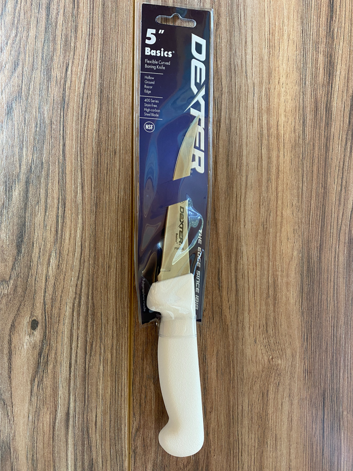 Dexter Russell 5″ Flexible Curved Boning Knife White Polypropylene Handle.31619