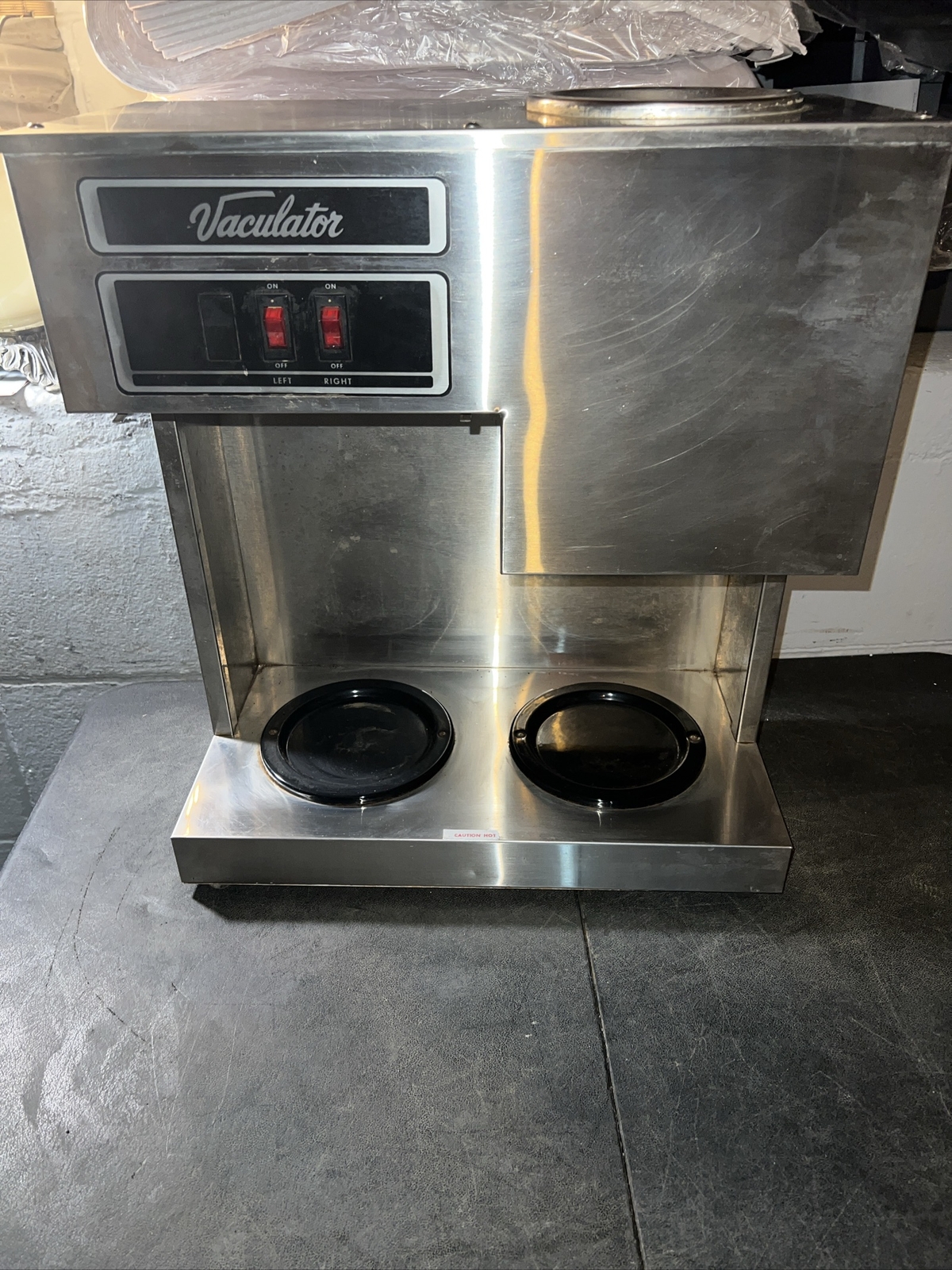 Vaculator VAC-152 Commercial Pour Over Two Burner Coffee Pot