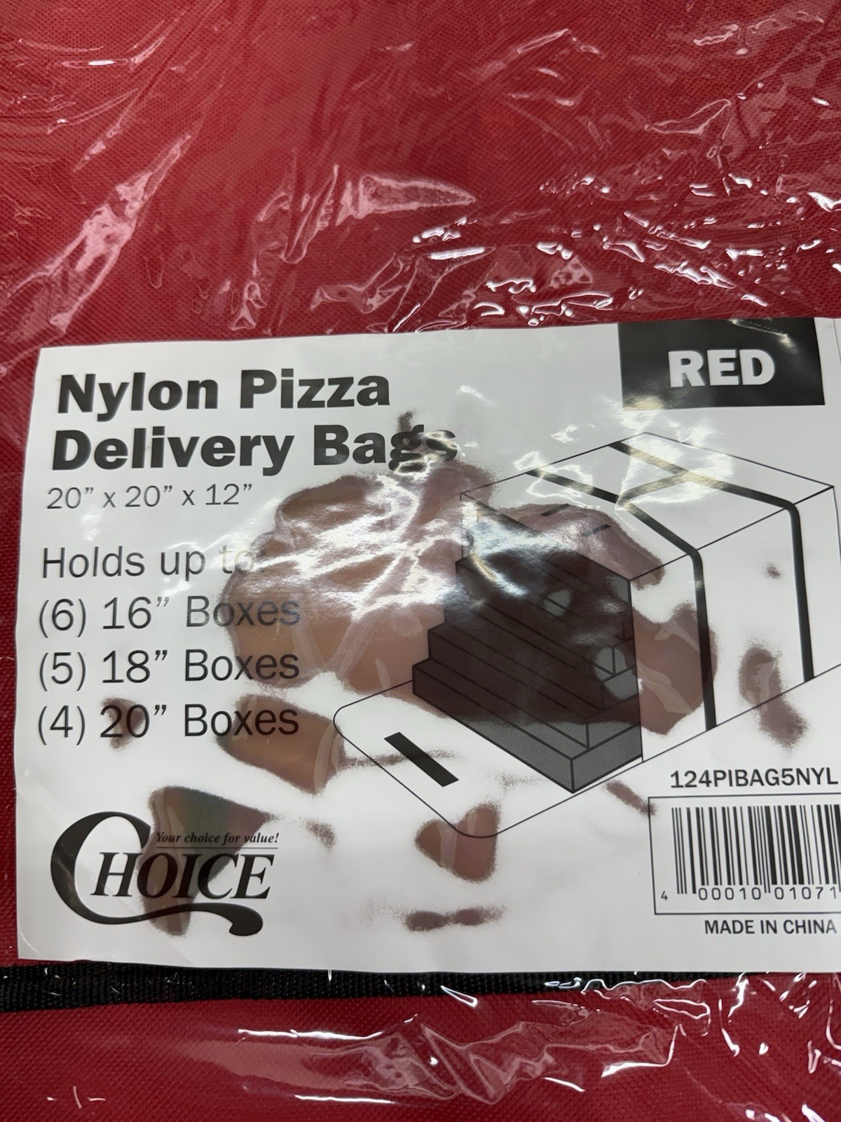 Insulated Pizza Food Delivery Bag, 20″ X 20″ X 6″ Warmer Bags for Carry Hot NEW
