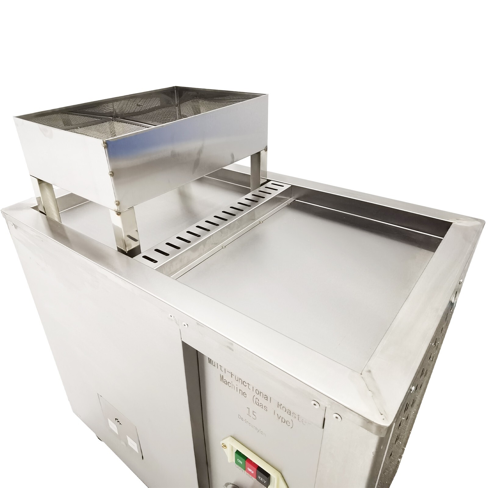 110V 80W Commercial Gas Coffee Roaster 16.5LBS Capacity 0-300℃ for Nuts Beans