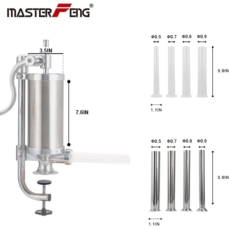 Stainless Steel Homemade Sausage Maker Vertical Meat Filling Kitchen Machine