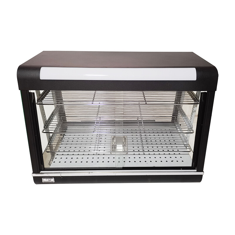 PreAsion 35″Commercial Desktop Food Display Cabinet Egg Tart Heating Insulation