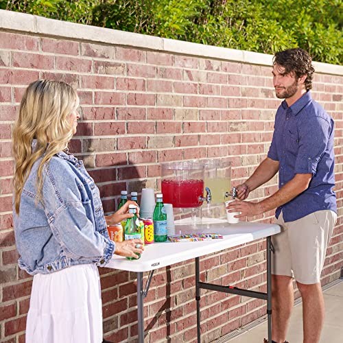 Lifetime 4-Ft Fold-in-Half Adjustable Table – Light Commercial