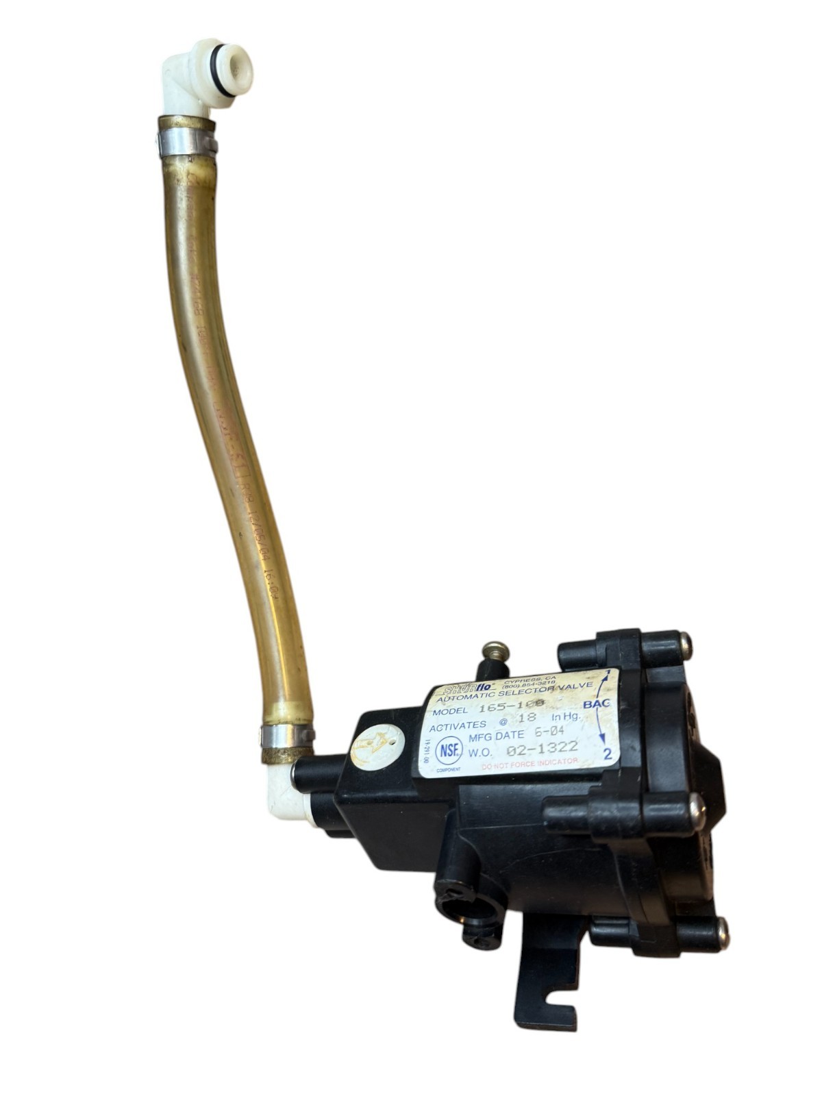 Shurflo Automatic Selector Valve Model 165-18 – Beverage Syrup Bag Switch NSF