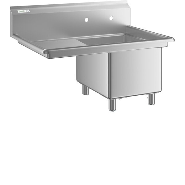 Regency 36 1/2″ One Compartment Commercial Sink – Missing Legs/Drain Basket
