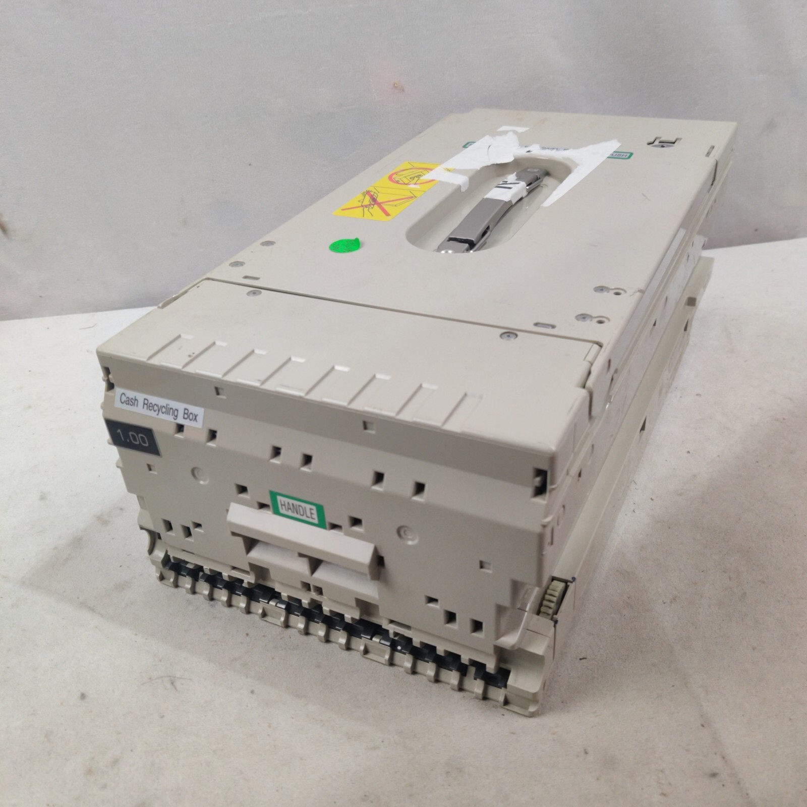 Untested Hitachi Dual Cash Recycling Box Cassette – Used No Keys Model Unknown