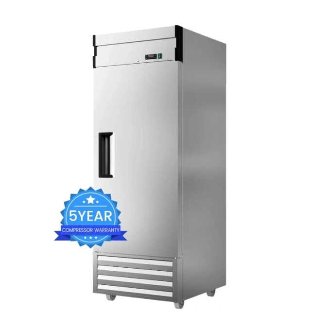 Stainless Steel Commercial Refrigerator 27″W Solid Door Reach-In Refrigerator