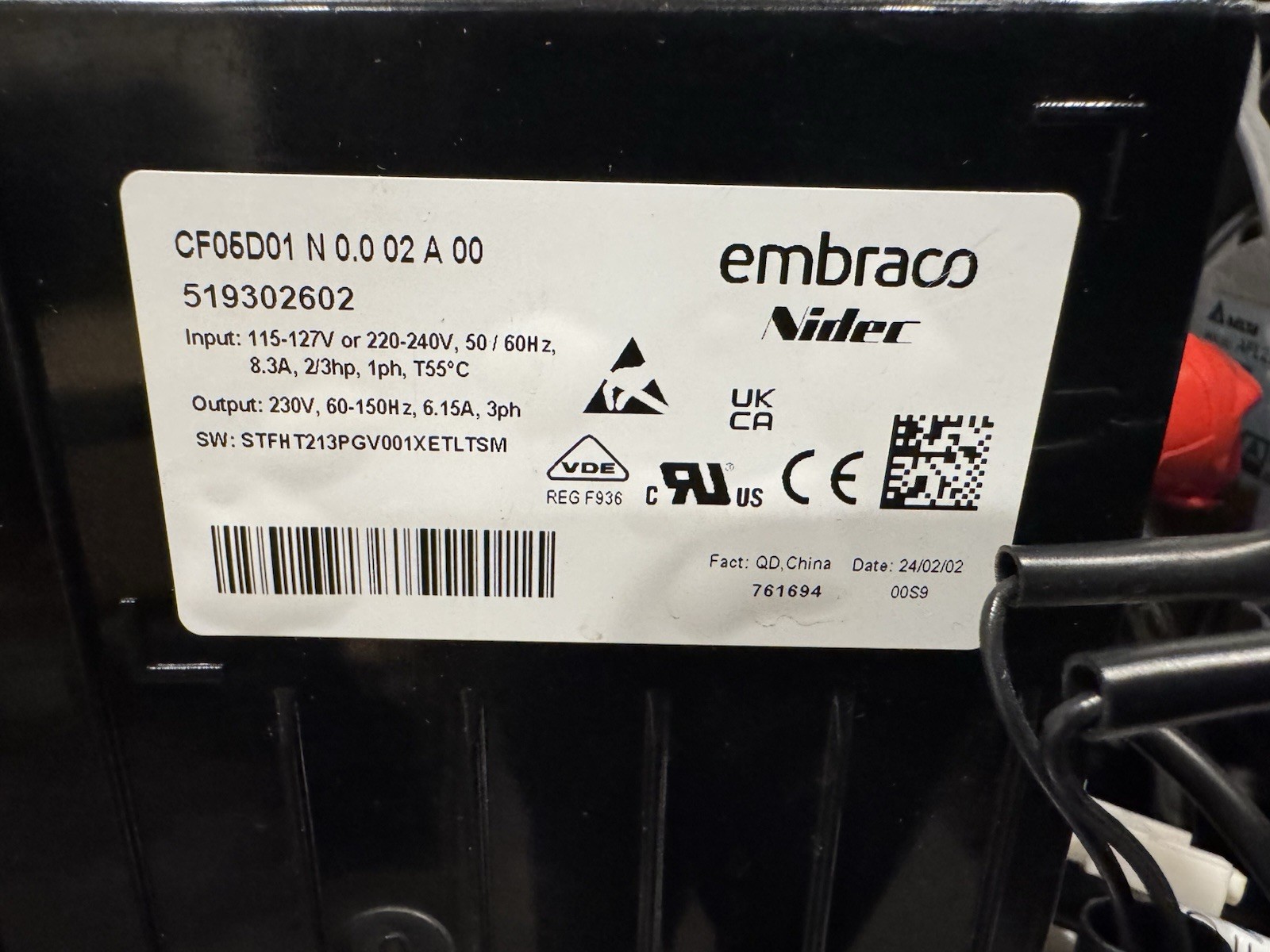 Follett 01550870 CRS Changeout Cooling Unit Embraco CRS FZR20i/FZR25I Module NEW