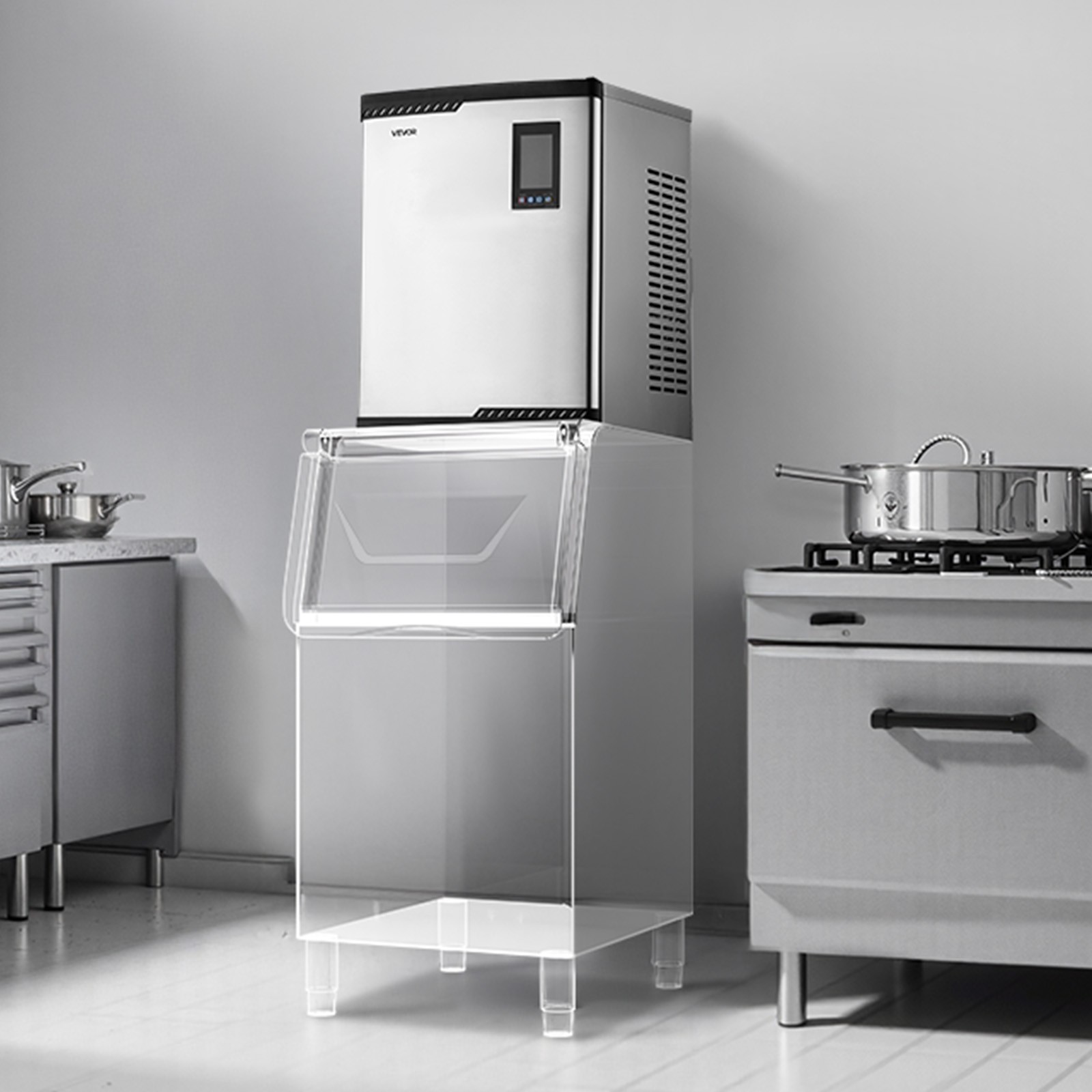 VEVOR Commercial Ice Maker Machine – Head 800 lbs/Day Self-Cleaning Ice Maker