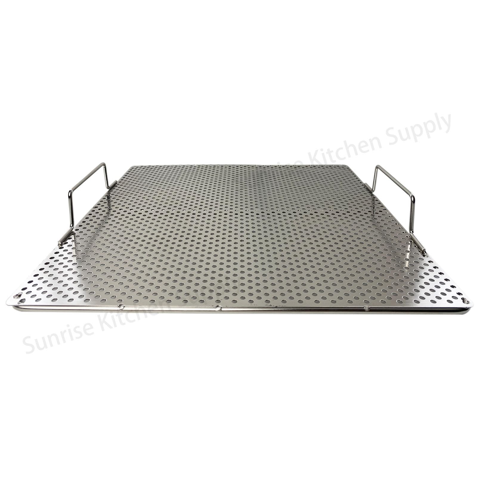 Sunrise Stainless Steel Fryer Screen Handles Solid Screen 1 17.5 X 17.5 X 2