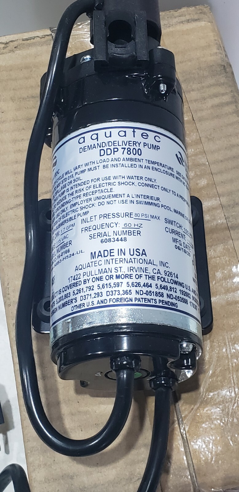Welbilt Aquatech 16-0166 Pump Diaphragm 115 V Mtr 60 Hz – Genuine DDP7800 Lancer