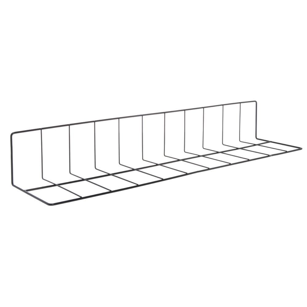 HUBERT® L Shape Wire Fence Divider Black Epoxy Coat – 26″L x 4″ and 6″ Sides