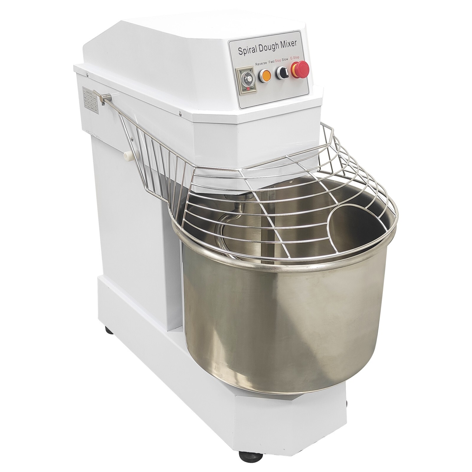 PreAsion® 60QT Commercial Spiral Dough Mixer Machine 220V Electric Flour Mixer