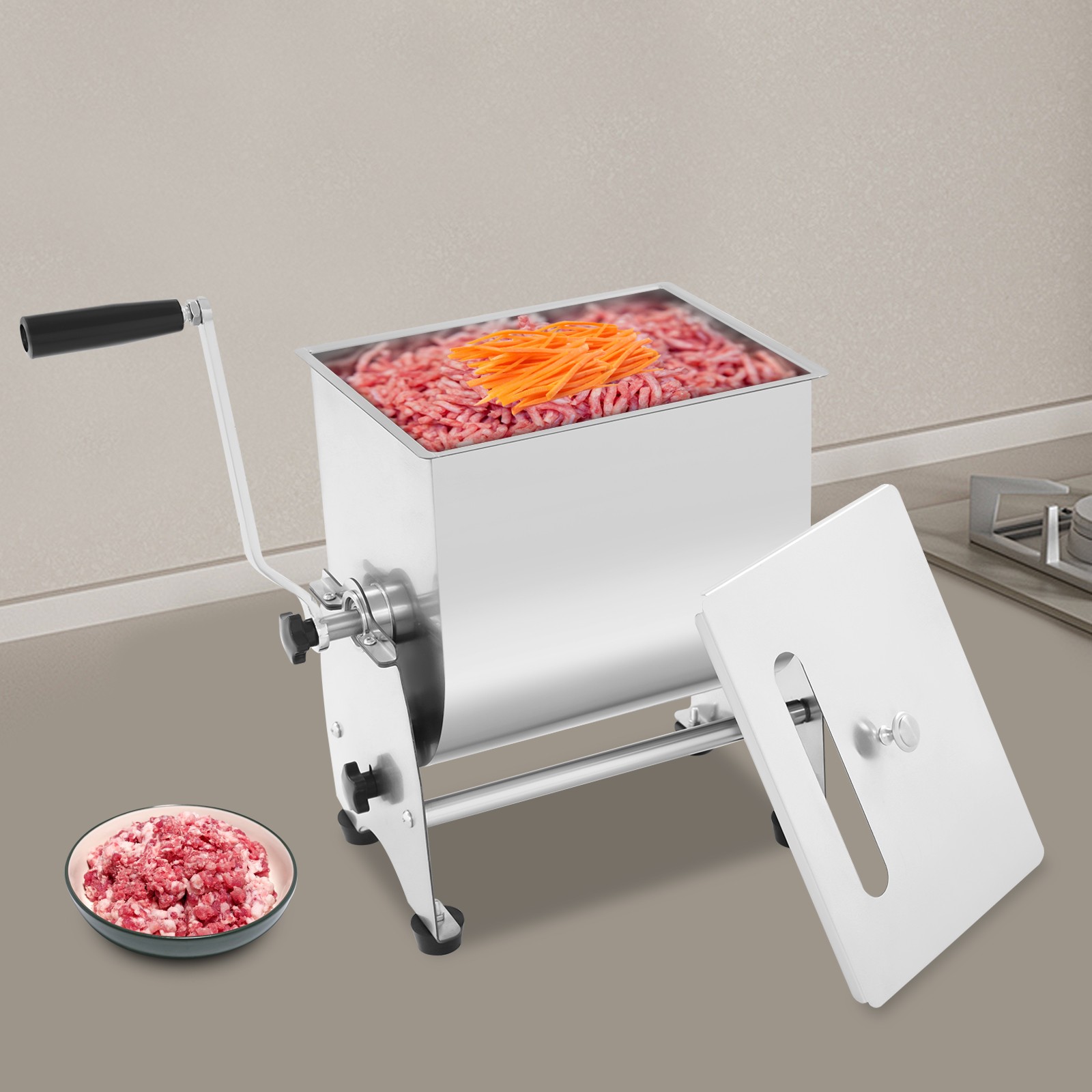 Commercial Tilting Mixer, Manual Meat Mixer, Sausage Mixer Machine 22lbs