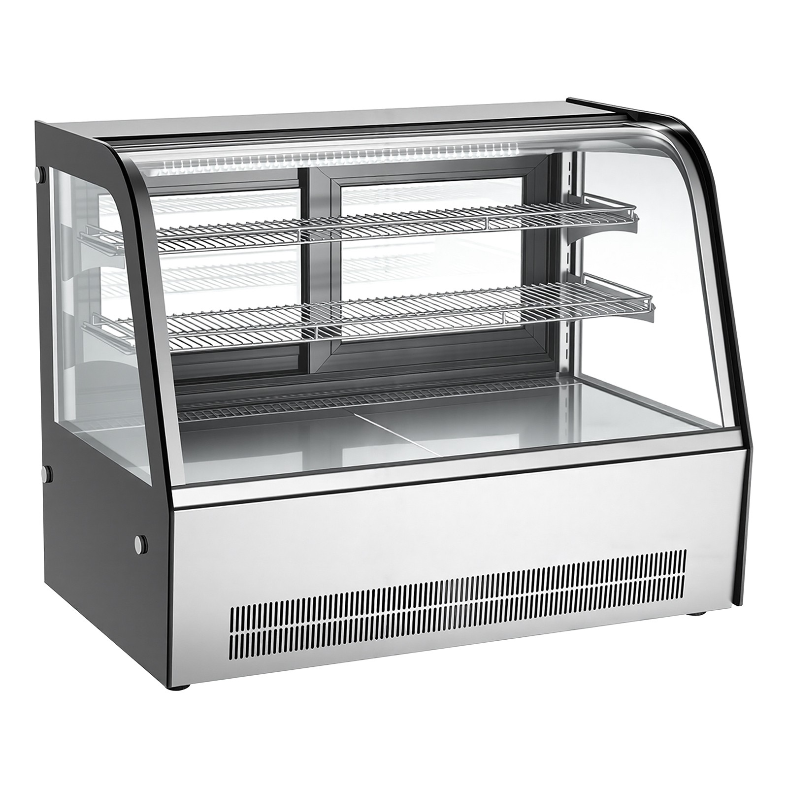 Uimoso 36″ Commercial Refrigerated Display Cooler Case 5 cu ft/145L Two Shelves
