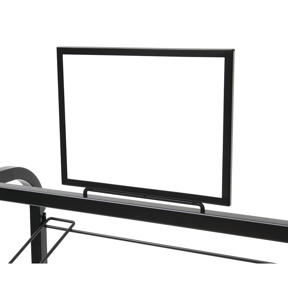 HUBERT® Black Wire 6-Tray Display Rack – 26″L x 18″W x 49″H