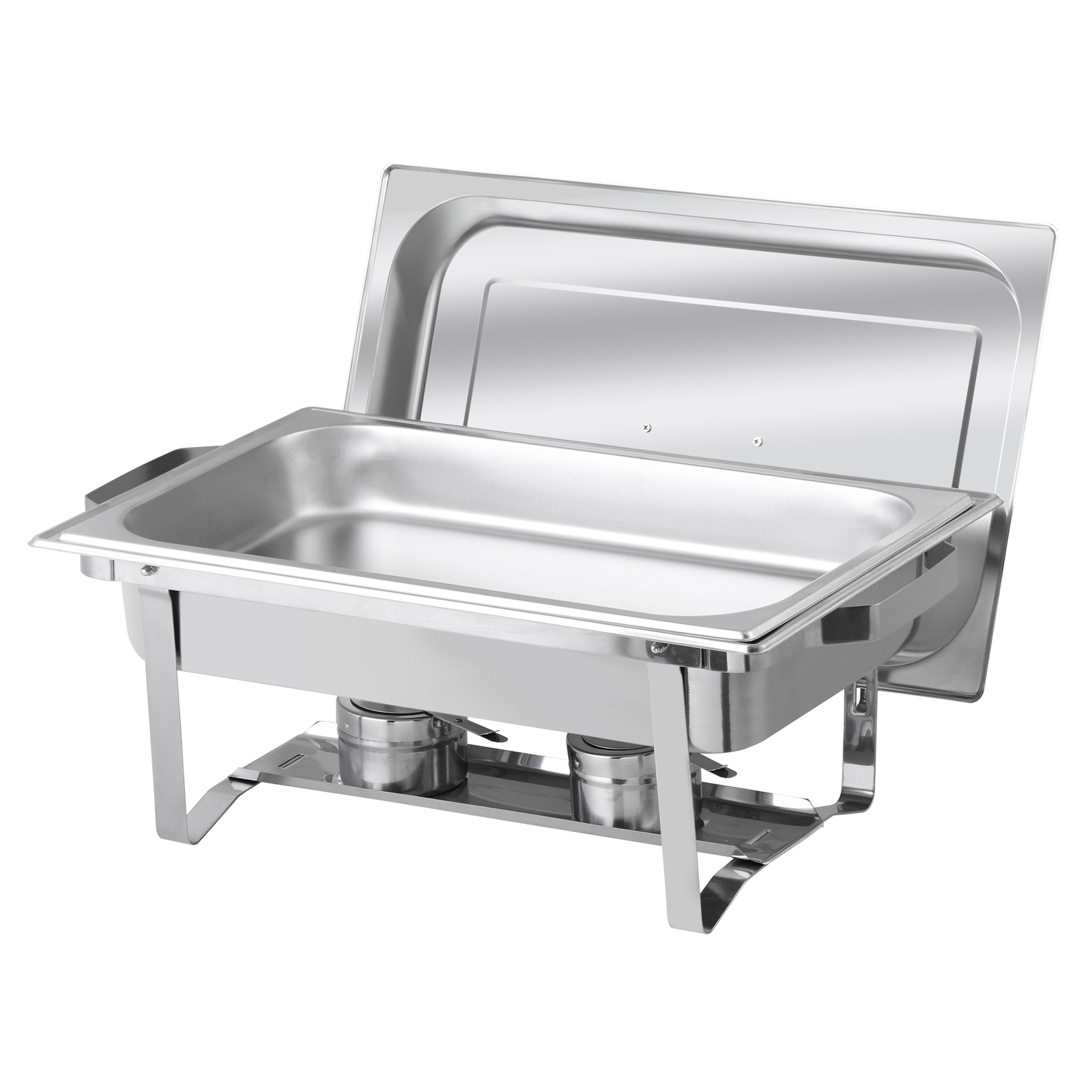 4 Pack Chafing Dish High Grade Stainless Steel Chafer Complete Set Silver 8QT