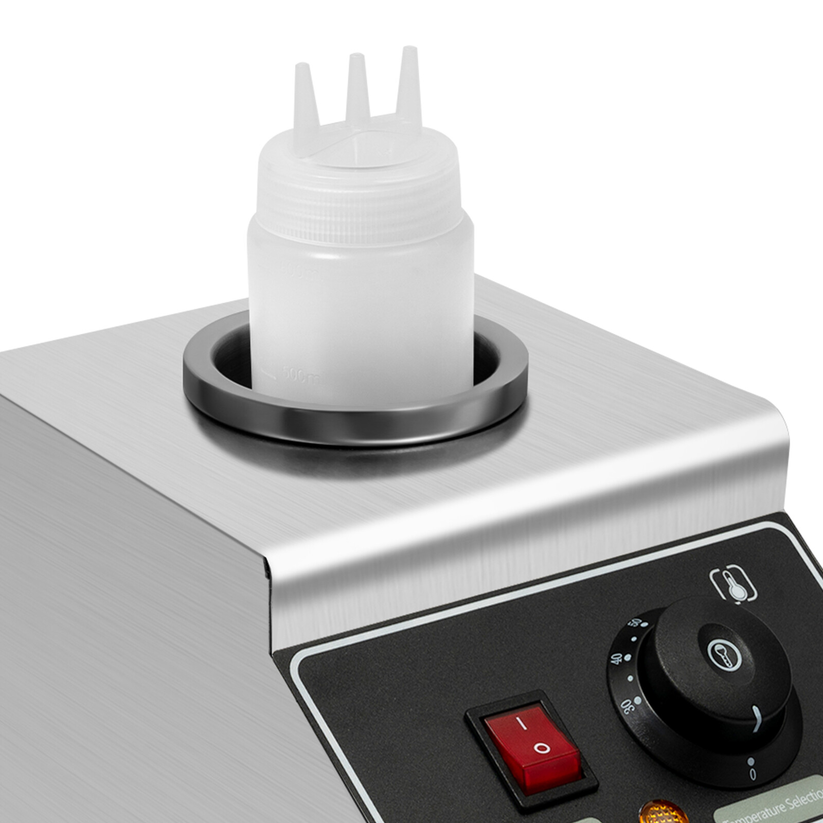 Hot Melted Butter Dispenser Pump, Nacho Cheese Warmer Popcorn Condiment Melter
