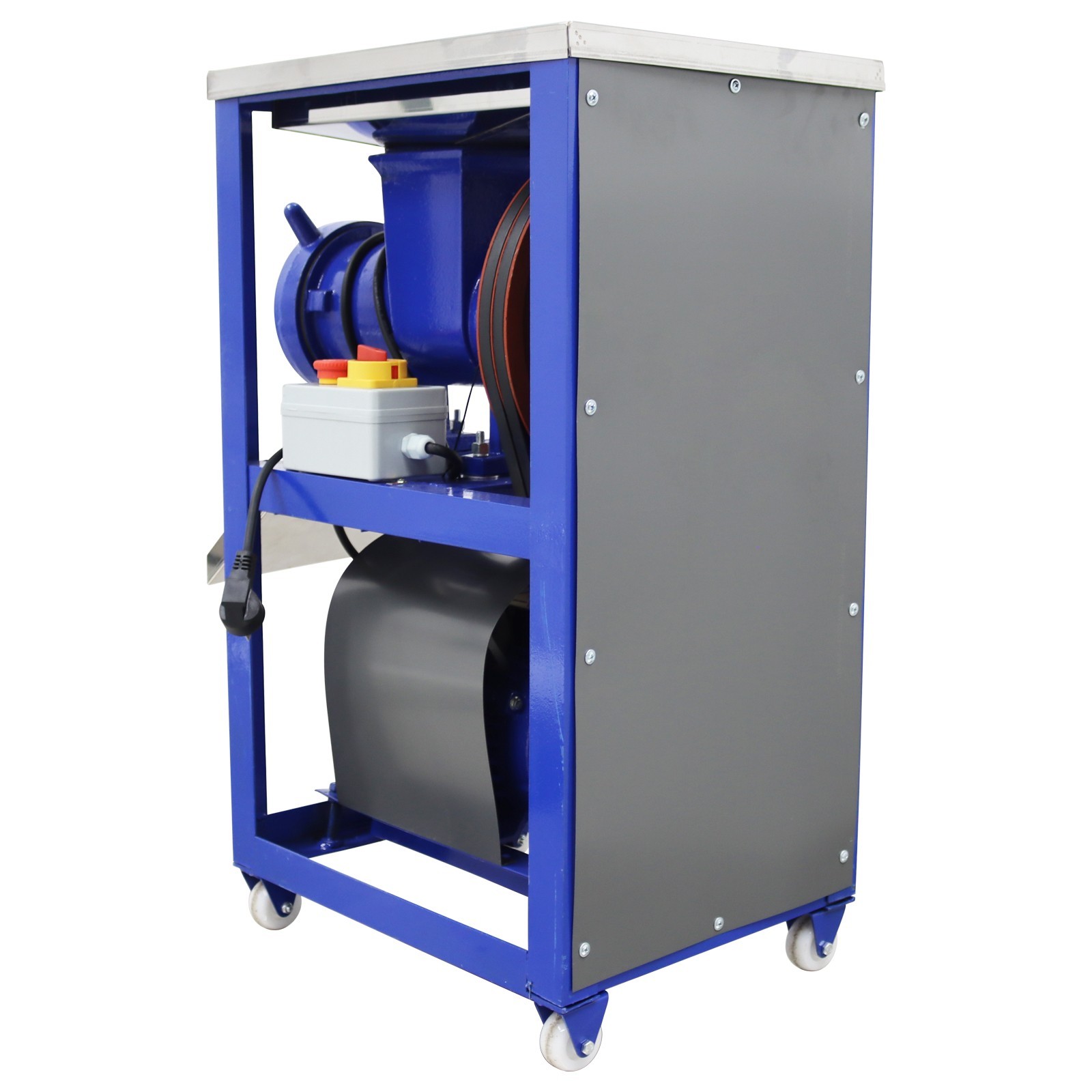 220V Meat Bone Crusher Fish Chicken Chopper Grinder 500lbs/h Output 2200w