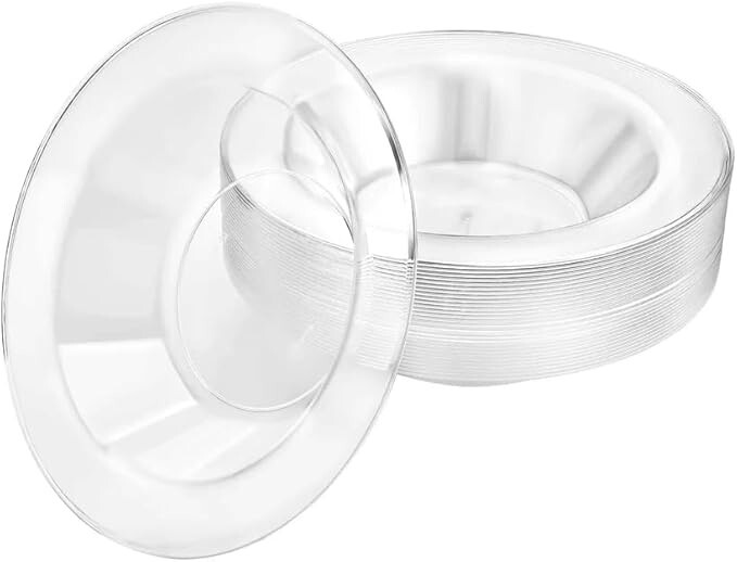 5oz Disposable Elegant Pearl Clear Round Bowl 210pcs