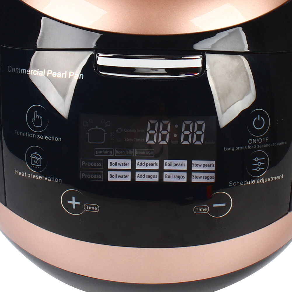 5L Commercial Automatic Nonstick Pot Tapioca Bubble Tea Pearl Maker Machine