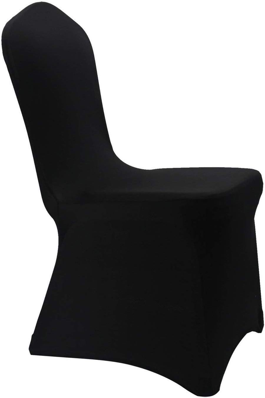 BEGOODTEX Flame Retardant Chair Covers Spandex Stretch Polyester Fabric Black
