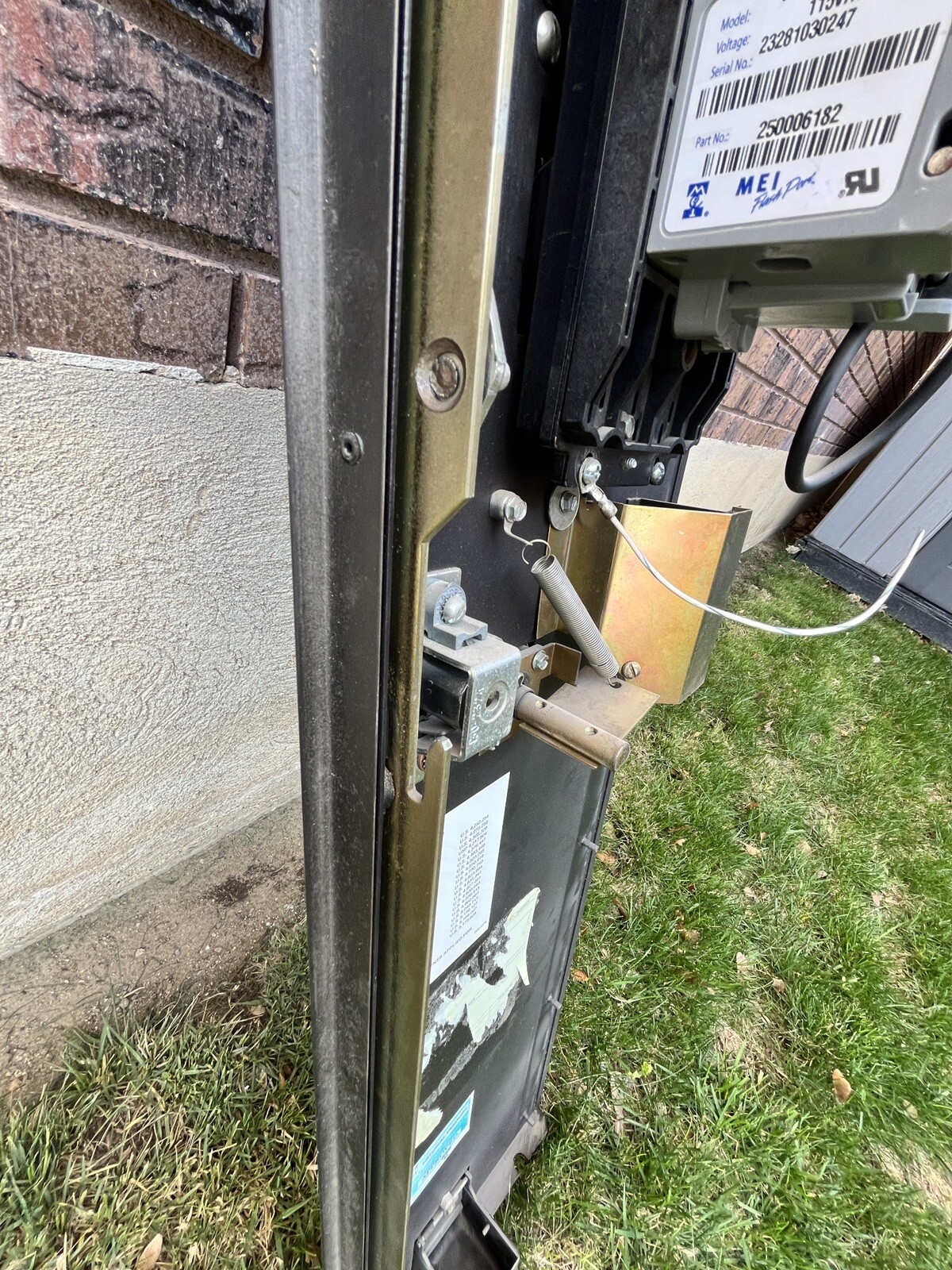 Crane National Vendors 430 Black Door With Lock And Key, Dollar Acceptor 🔥 MEC