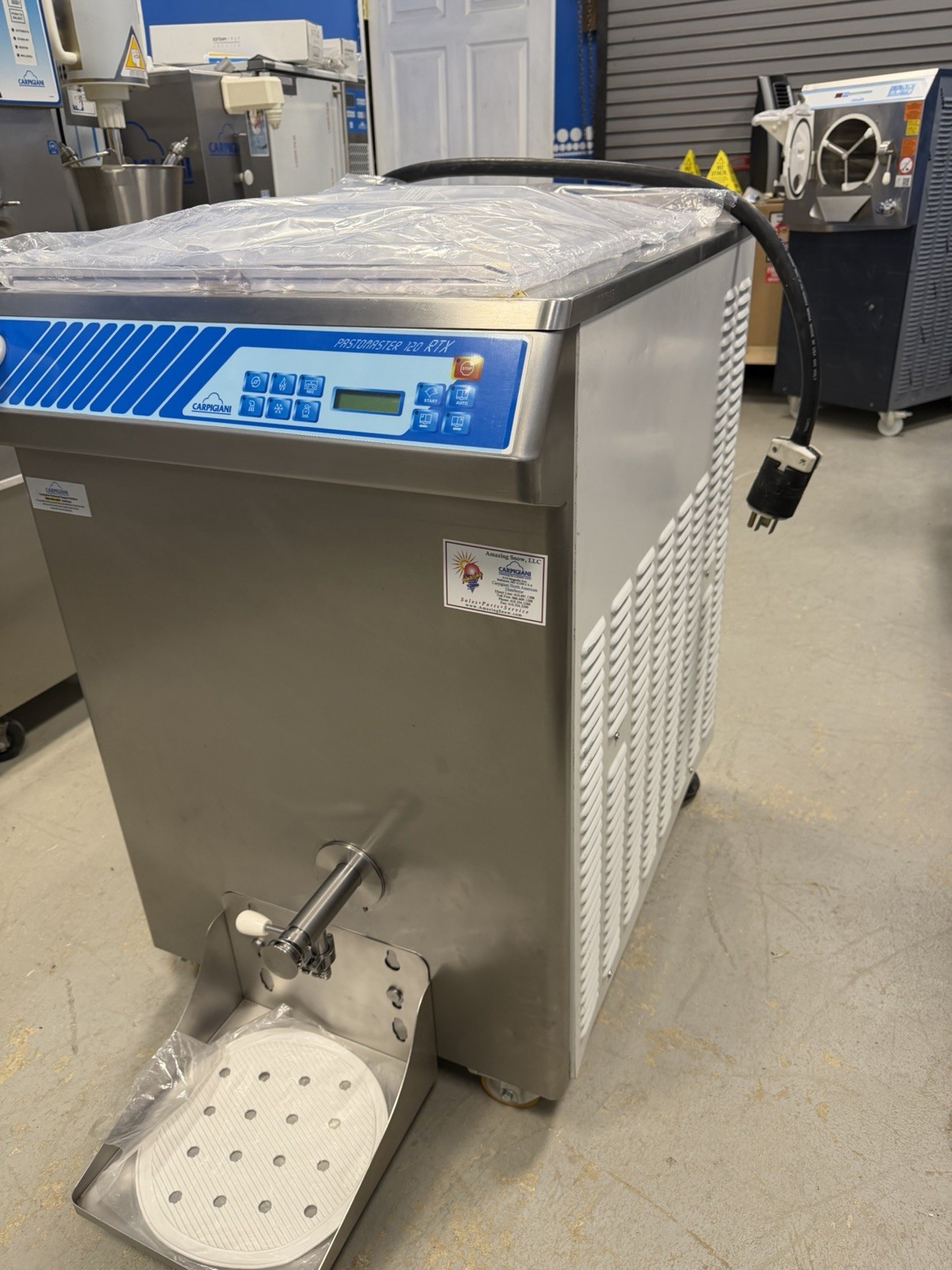 Carpigiani Pasteurizer Pastomaster 120 RTX Gelato Ice Cream 3 phase Water Cooled