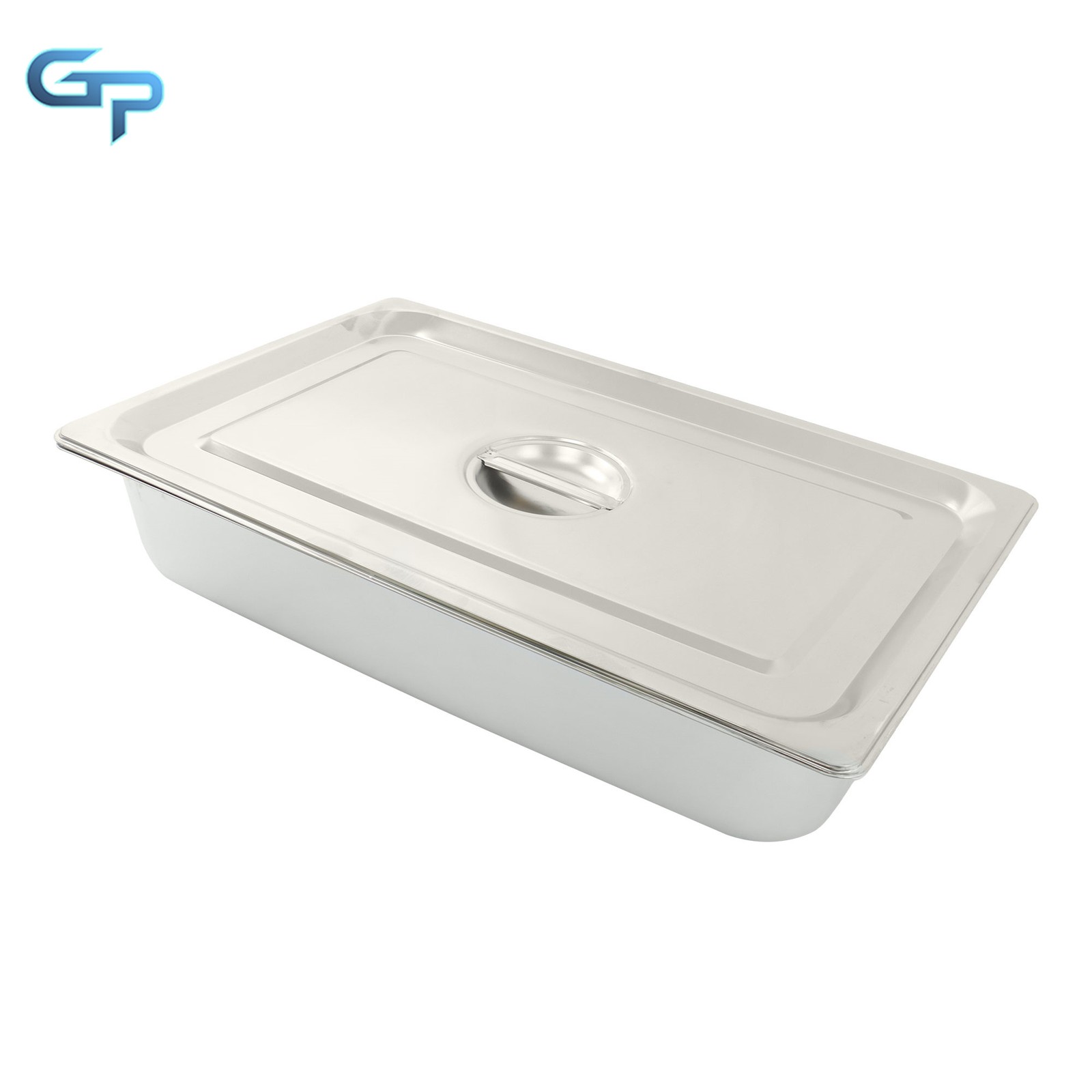 Stainless Steel Full Size Food Pans with Lids – Set of 4 for Buffet Service